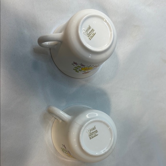 Vintage CORELLE Ceramic Mugs SPRING MEADOW Floral pattern, SET OF 2 - Picture 6 of 6